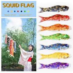 3D горячего тиснения Карп баннер 70/100 см Koi Nobori Карп ветер носки для девочек Koinobori красочные рыбы флаг стене висит домашний декор