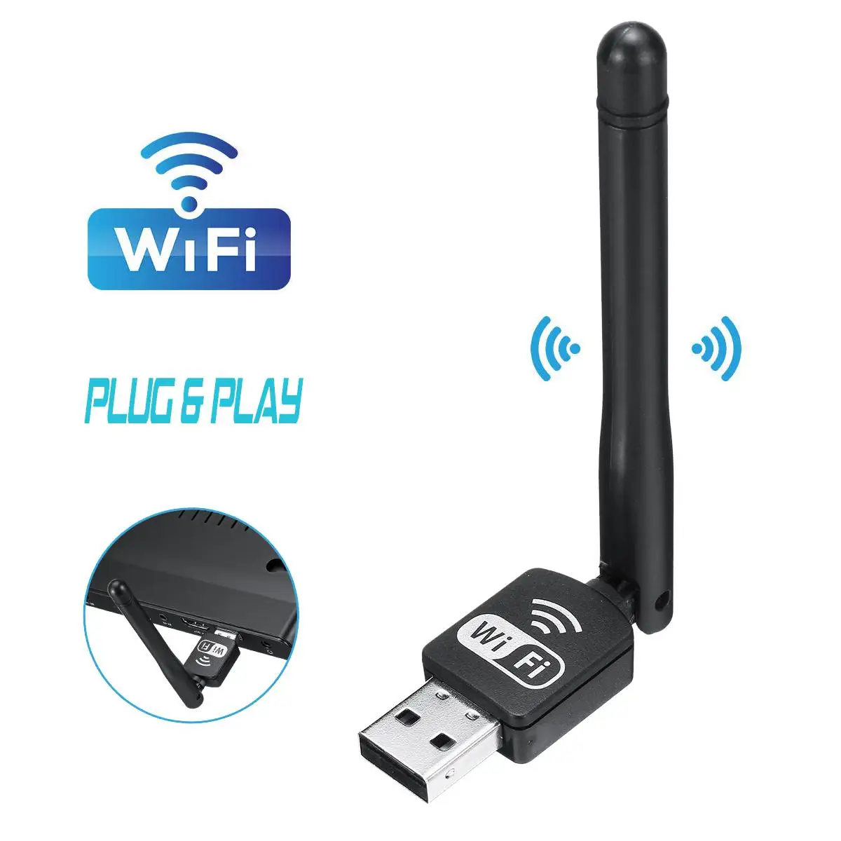 Мини Wi-Fi ТВ антенна USB порт закрытый WiFi антенный приемник для цифрового телевидения DVB-T2 DVB-T ТВ HD ТВ Настольный проектор для ноутбука