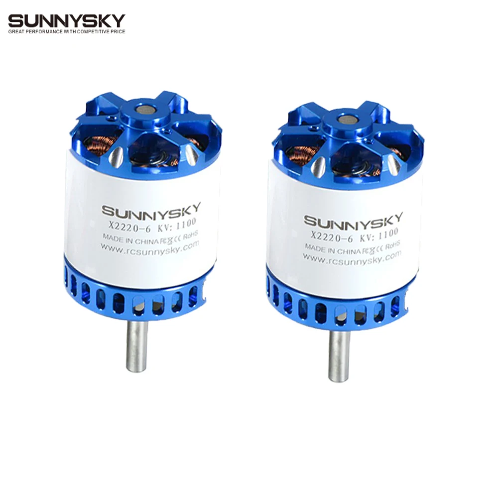 

1PCS/4PCS SunnySky X2220-III KV980 KV1150 KV1400 KV2200 3S Outrunner Brushless Motor For RC Airplane Accessories