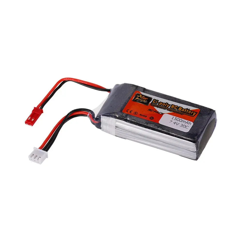 ZOP POWER Lipo батарея для 2S 7 4 V 1500mah 30C JST QAV250 H210 LS180 FPV Racing RC Quadcopter Car Boat|Батареи| |