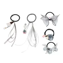 5 шт. корейский стиль волос комплект галстуков высокая эластичность стрейч Гибкий Хвост держатель хвост веревки резинки для волос для Для женщин девочек