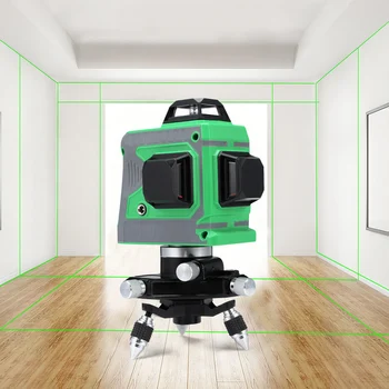 

12 Lines 3D Level Laser Level Meter 360 Degree Horizontal And Vertical Cross Super Powerful Green Laser