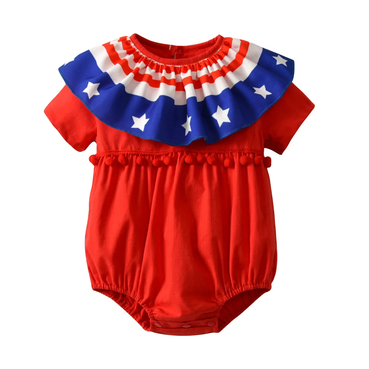 Baby Girl Fourth of July Outfits Independence Day Romper Newborn Girl