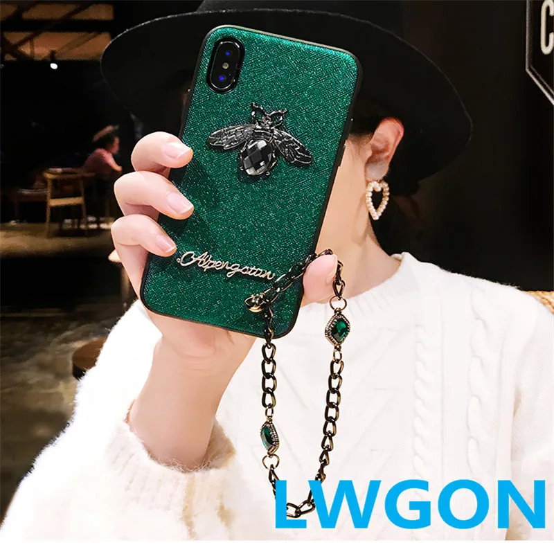 

Luxury Diamond Bee Glitter Soft Edge Case For OPPO RX17 Pro R17 Pro R15 Pro R11S Plus R9S Plus F3 Plus Cute Hard Cover