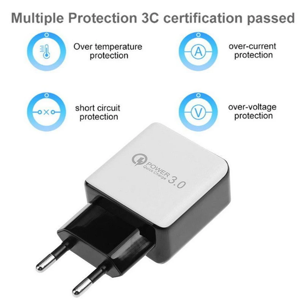 Адаптер переменного тока новинка быстрая зарядка 3 0 USB 5 В 3A зарядное устройство
