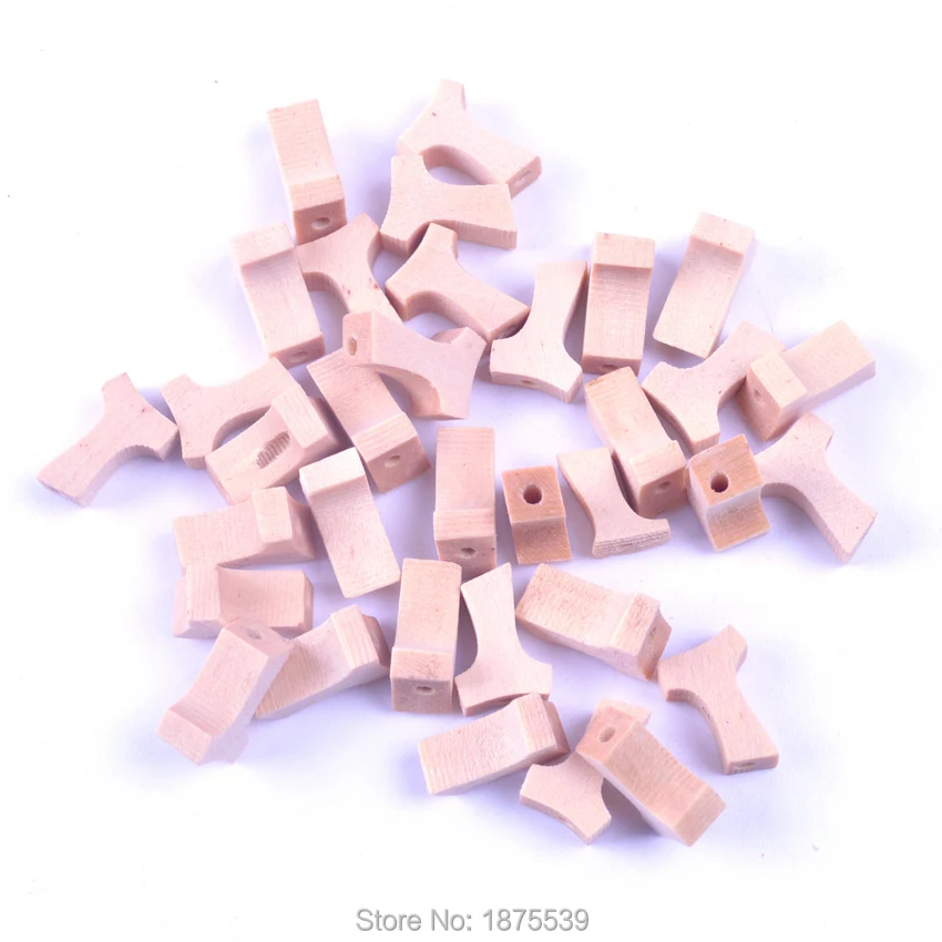 

Straight Hole Wood Tau Cross 12*8 mm Used to Make Bracelet For Woman Men