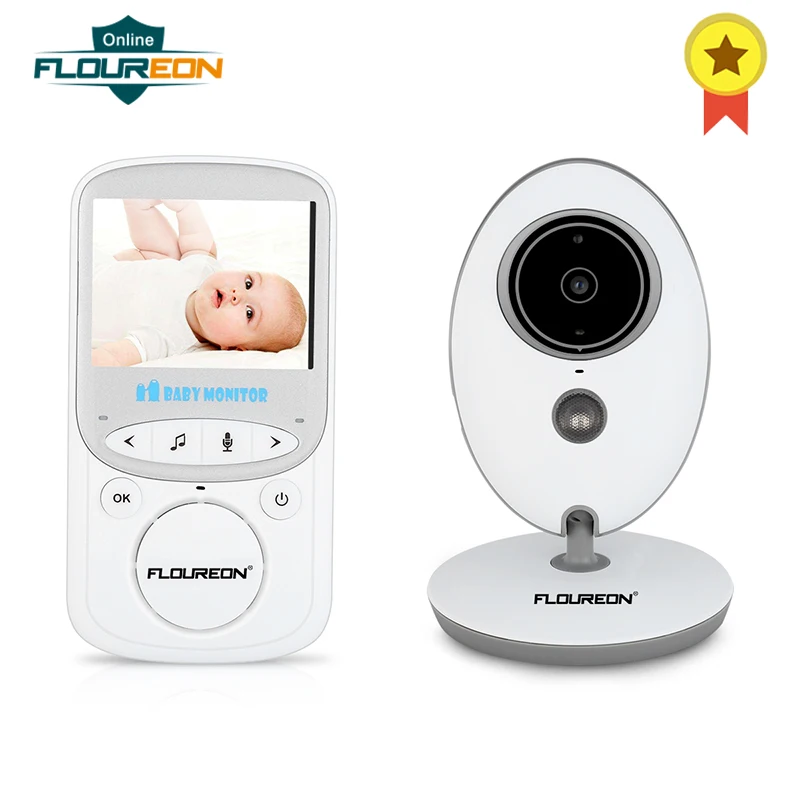 

FLOUREON Digital Wireless 2.4GHz Baby Monitor LCD Video Nanny Security Camera Display 2 Way Talk Night Vision Lullabies Radio AU