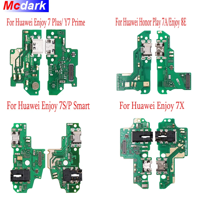 Для Huawei Enjoy 7X 7 Plus/ Y7 Prime S/P умная USB плата для зарядки и порта Плата гибкого кабеля