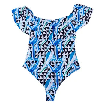 

Women flounce Swimsuit Shoulder Bathing Suit