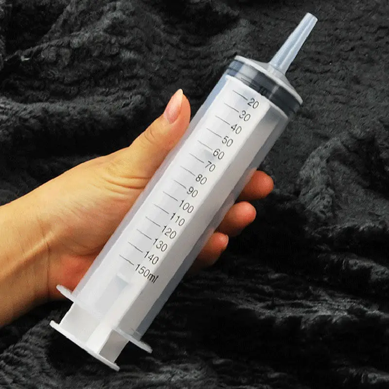 

High Quality 2019 100ml-200ml Plastic Syringe Large Thumb Grip Syringe Pet Feeder