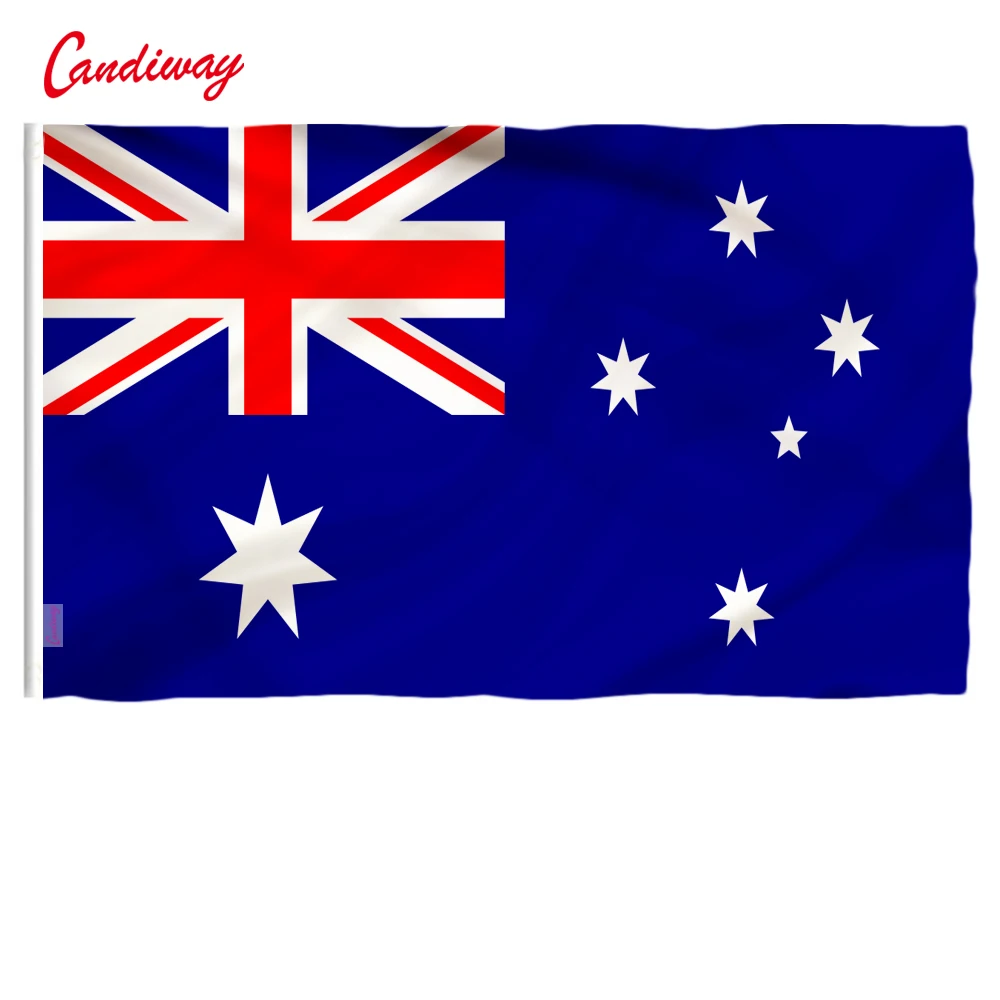 90x60 см Австралийский австралийский Национальный флаг, подвесной флаг из полиэстера. Флаг Австралии открытый Крытый большой флаг для празднования NN007