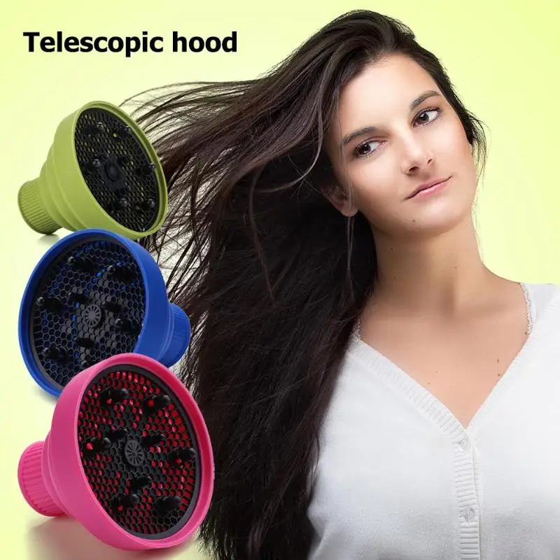 

Fashion Hairdryer Diffuser Silicone Cover Foldable Hair Dryer Hair Care Non-toxic High Temperature Resistance Hair Dryer