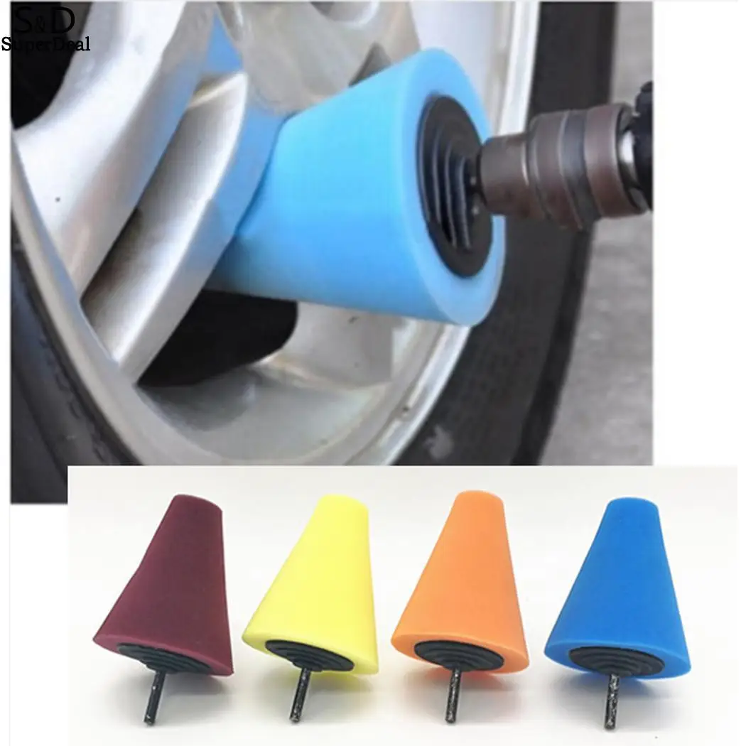 Polishing Wheel Conical Car Sponge Polishing Wheel Practical Rim Car
