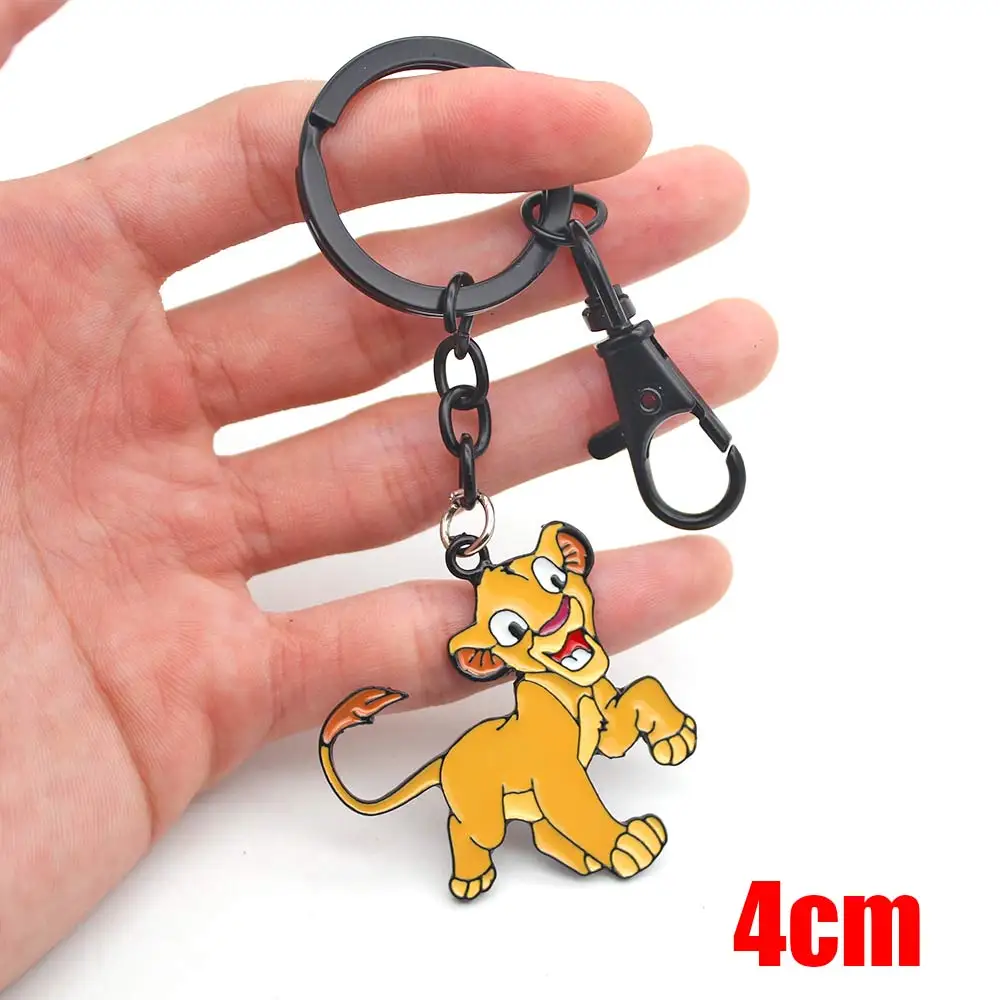 Лев брелок короля мультфильм Simba Nala символ металла ручной работы эмаль кулон