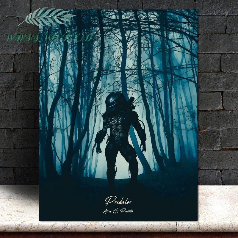 

Predator Vs Alien Horror Movie Poster Silk Fabric Cloth Print Wall Art Home Decor No Frame