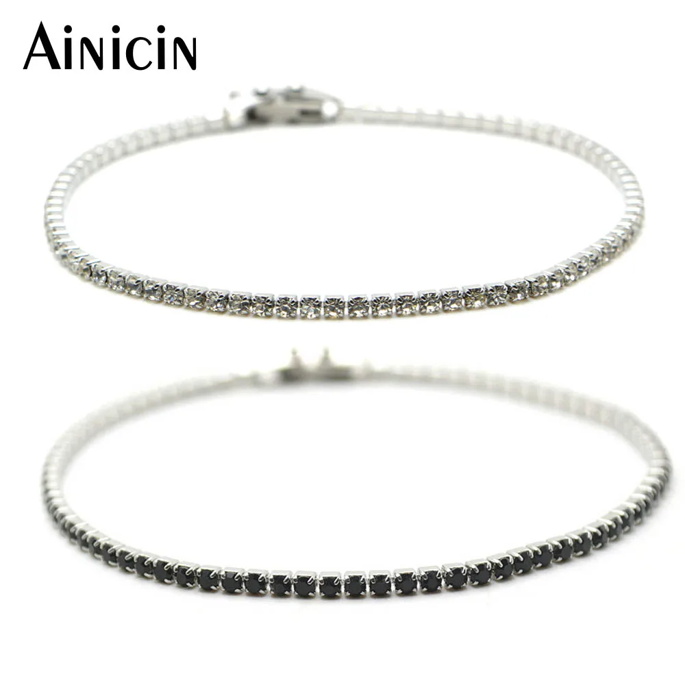 

High Quality 2mm Wide 7.5'' Length Stainless Steel Crislu Tennis Bracelet Lovely Gift For Women Fashion Jewelry