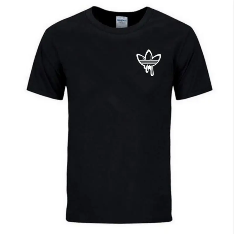 

New 2019 Summer Cotton Funny T Shirts Short sleeves T-shirt Men Fashion Tide brand Print Red T shirt Men Tops Tees Men's T-shirt