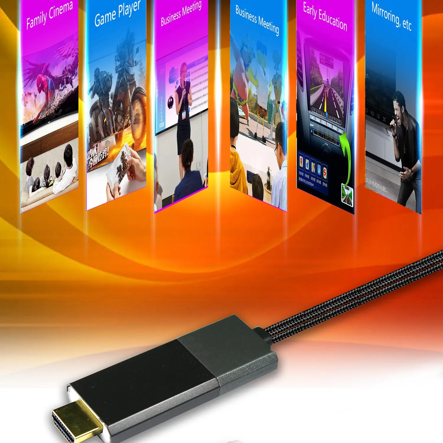 Топ предложения L8 Tv Stick Smart Dongle Hdtv Av адаптер цифровой в Hdmi 1080P видео приемник
