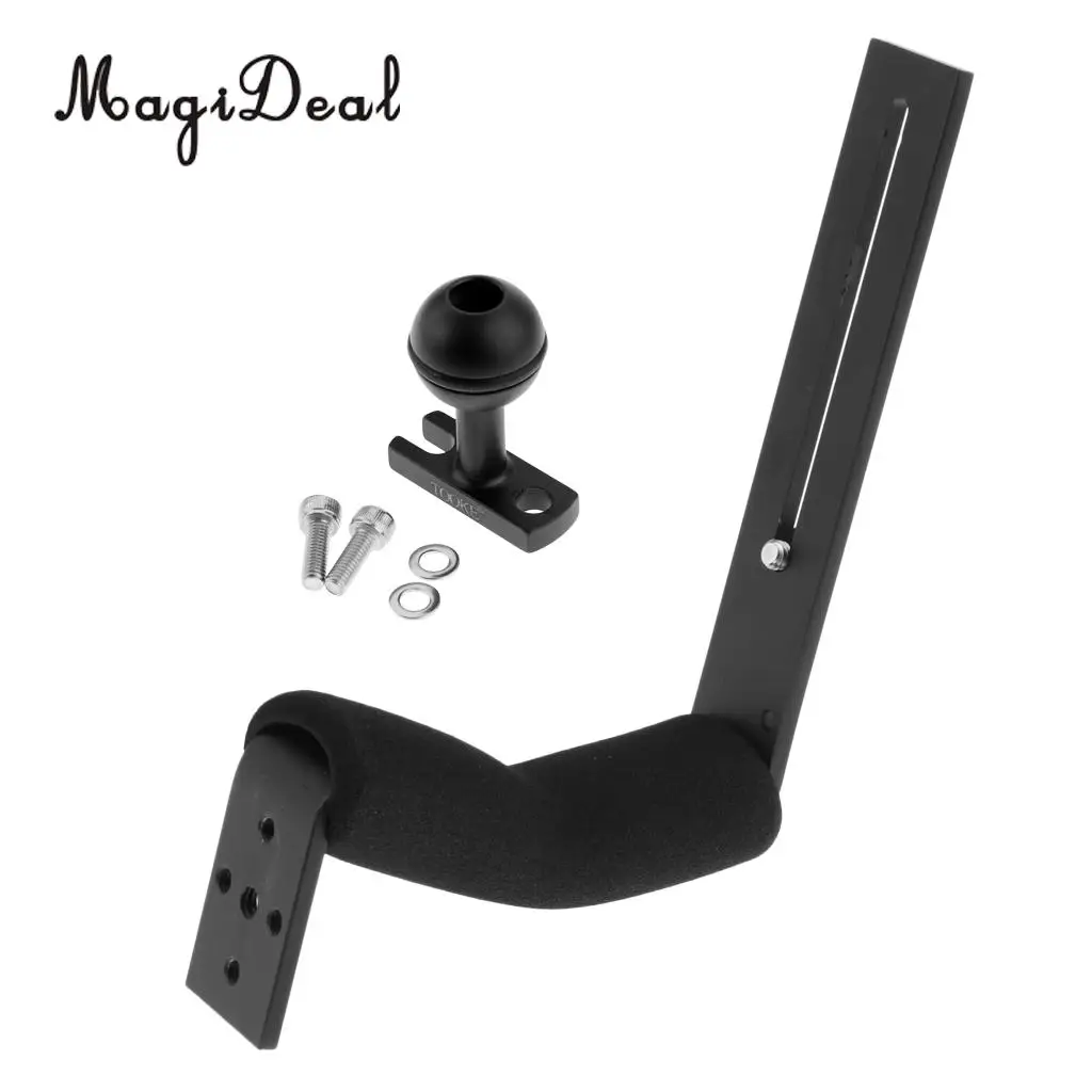 

Single Arm Aluminium Diving Handle Tray with Ball Base Adapter for Underwater Photography Camera Housing Case Diving Accessroies