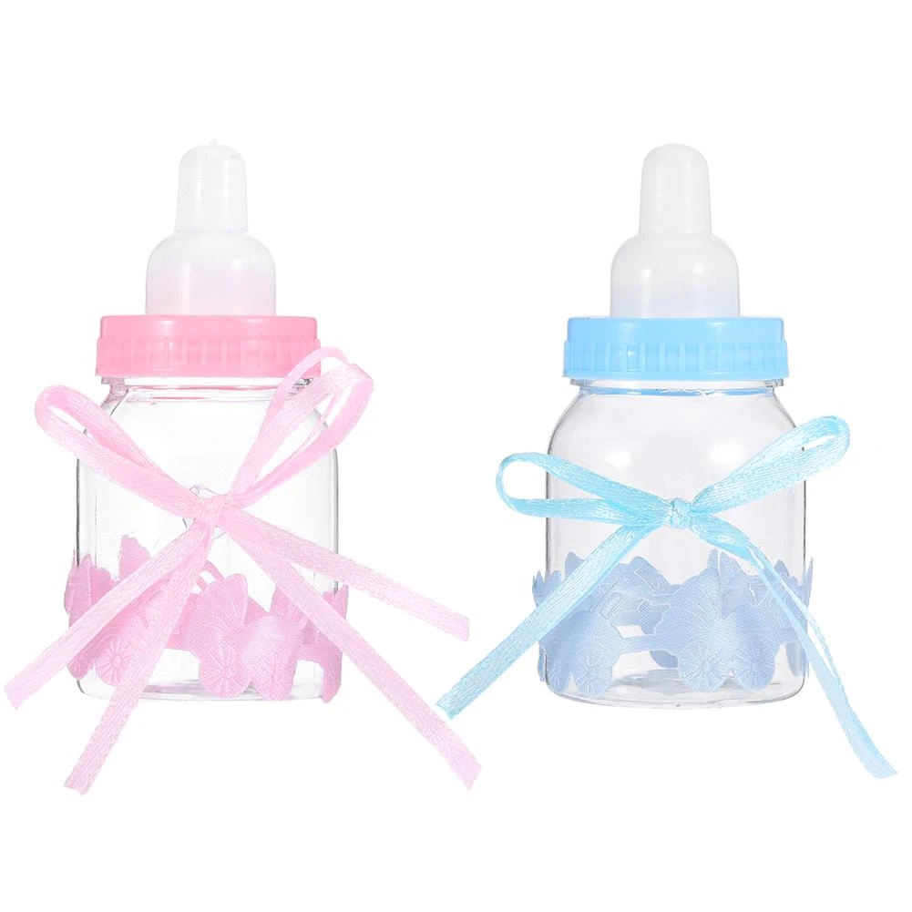 24PCS Fillable Bottles Candy Box Baby Shower Baptism Party Sweet@bar lskn