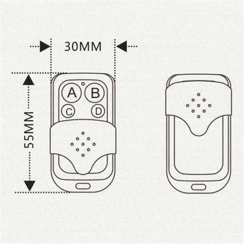 Беспроводной автомобильный пульт дистанционного управления для частоты 433,92 МГц пульт дистанционного управления сигнализация для автоматических универсальных ворот черный