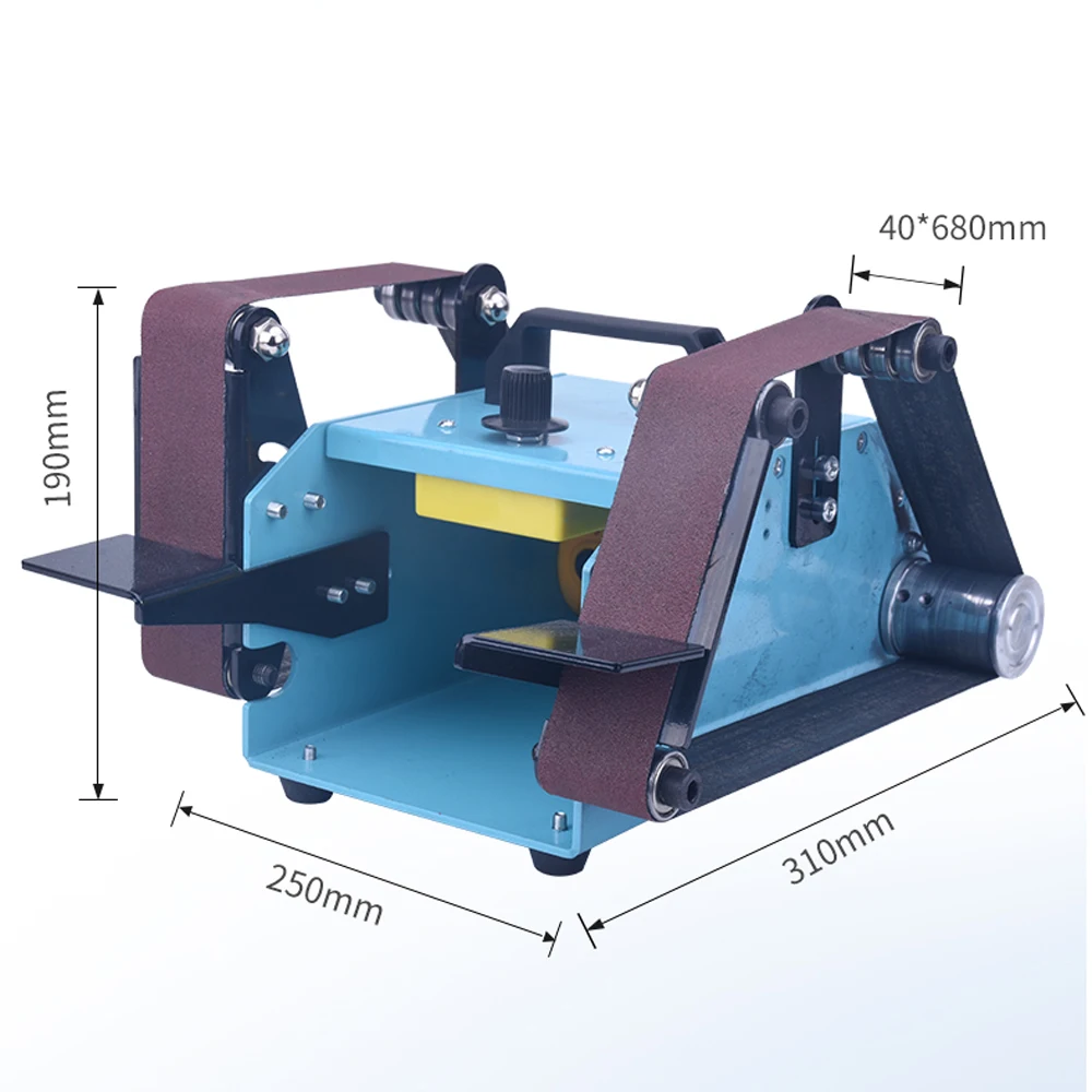 950 Вт 110-230 в универсальный шлифовальный станок Настольный двойной оси ремень шлифовальный машина
