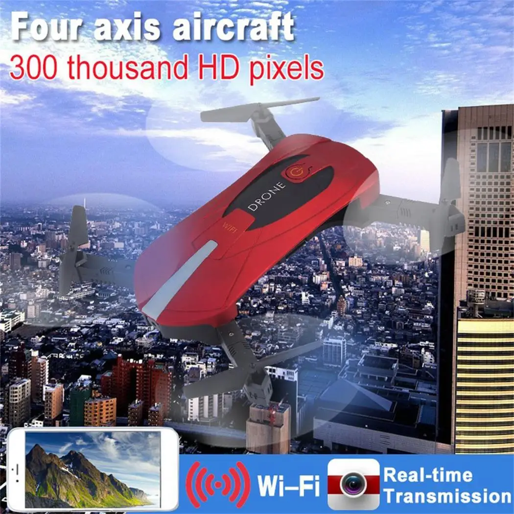 

Flexible Handling Mini Four-axle Flight Camera about 70 meters FPV Phone Control 2.4GHz Selfie JY018 Drone