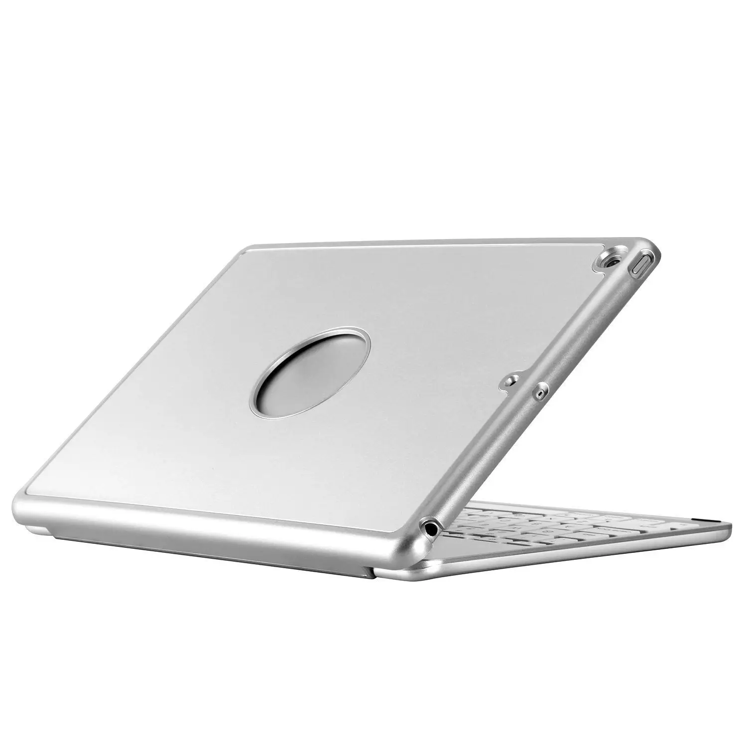 

For iPad Keyboard Case for New 2018 ,2017 iPad, Pro 9.7, Air 1 and 2 - Bluetooth Detachable Quiet Keyboard