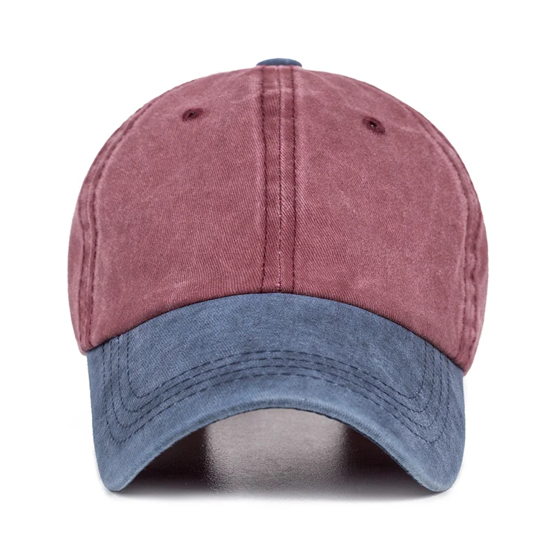 

Men's and women's baseball caps curved visor solid color nylon tight adjustable size casual hat
