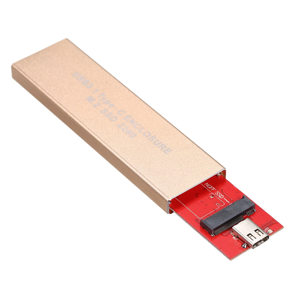 Корпус SSD USB3.1 Type C NGFF(M.2) 10 Гбит/с портативный внешний твердотельный накопитель