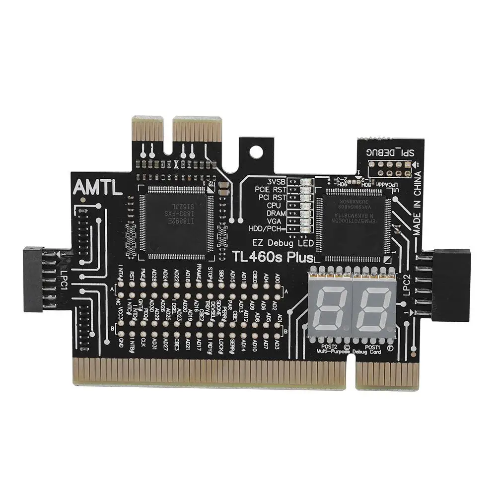 

Motherboard PCI / PCIE / Mini PCIE / LPC PC Analyzer Diagnostic Card for Laptop Desktop Test Post Debug Card
