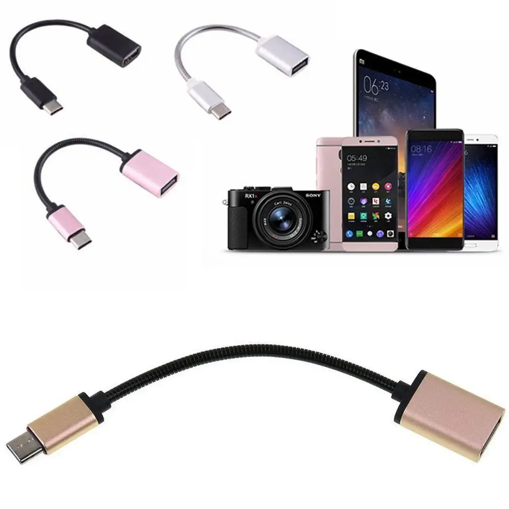 Адаптер type C с разъемом USB 3 0 Женский преобразователь c на OTG USB3.0 кабель для