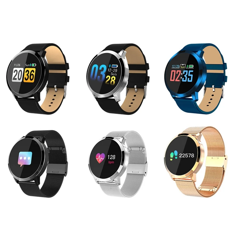

Q8 Smart Watch Oled Color Screen Smartwatch Women Fashion Fitness Tracker Heart Rate Monitor