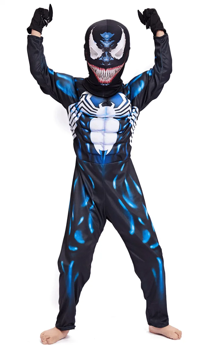 

New Arrival Costumes Venom Movie Character Halloween Superman Cosplay Fancy Party Jumpsuit Superhero Muscle