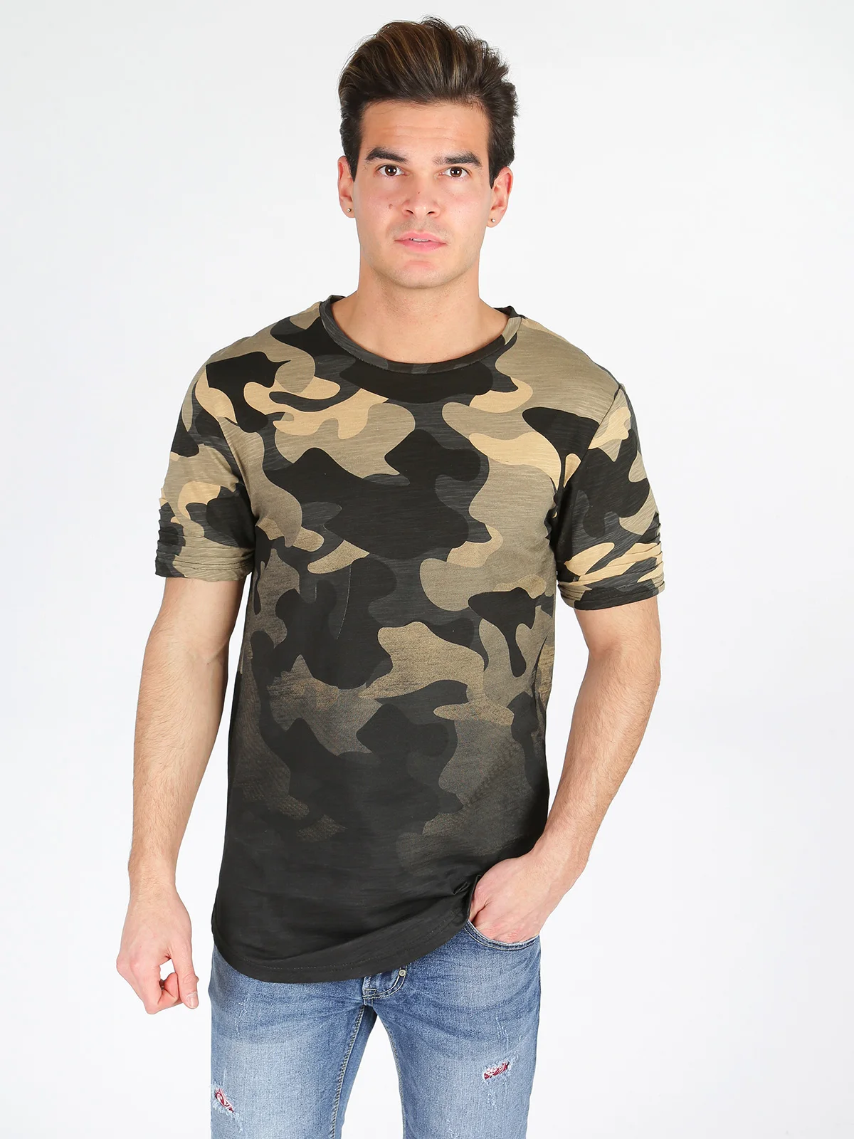 Short sleeve T shirt camouflage-in T-Shirts from Men's Clothing on ...