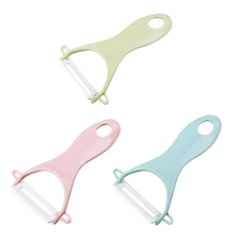 

Ceramics Fruit Peeler Cutter Vegetable Fruit Peeler Slicer Anti-slip Handle Kitchen Tool Multi-purpose Vegetable Peeler