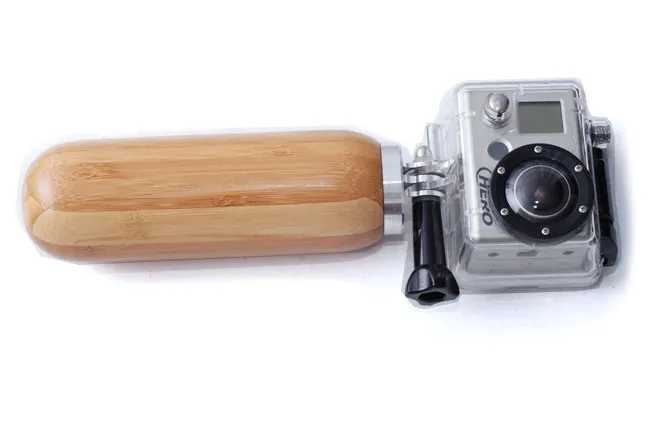 

Universal Bamboo Hand Grip Mount Waterproof Selfie Stick for Action Cameras Gopro 6 5 4 3