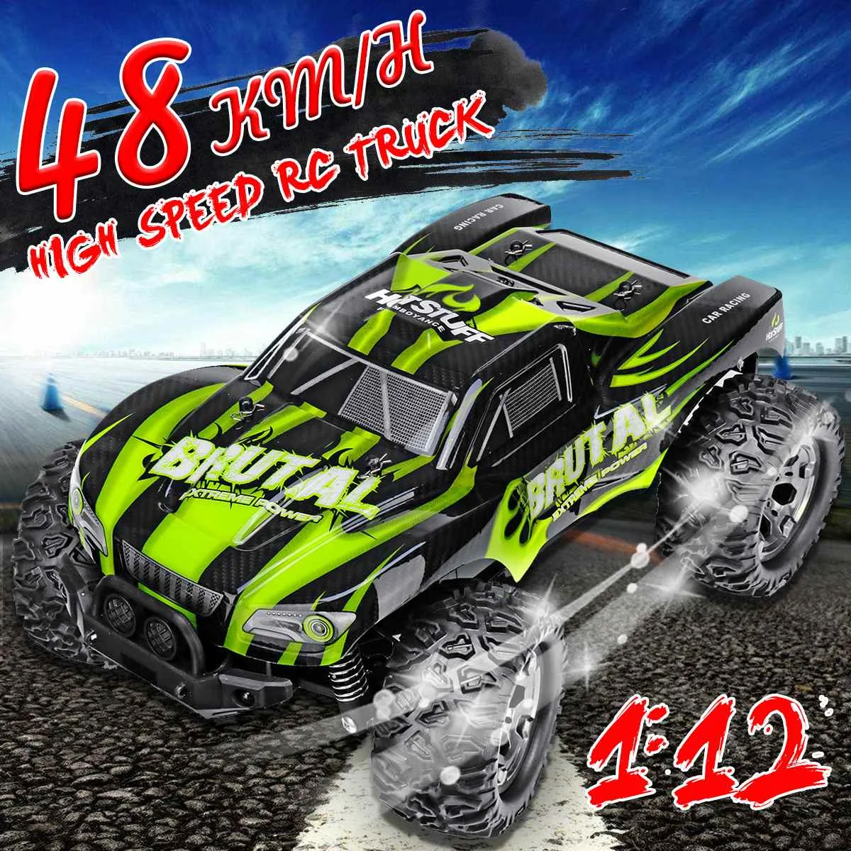 

1:12 RC Car 48km/h Remote Control High Speed for Kids Gift 50M Distance RC Electric Radio Controlled Machine RC Car Toy