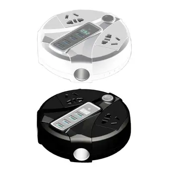 

ALLOYSEED Car Power Inverter DC12V/24V 150W Digital Dsiplay Voltage 4 USB Port Socket