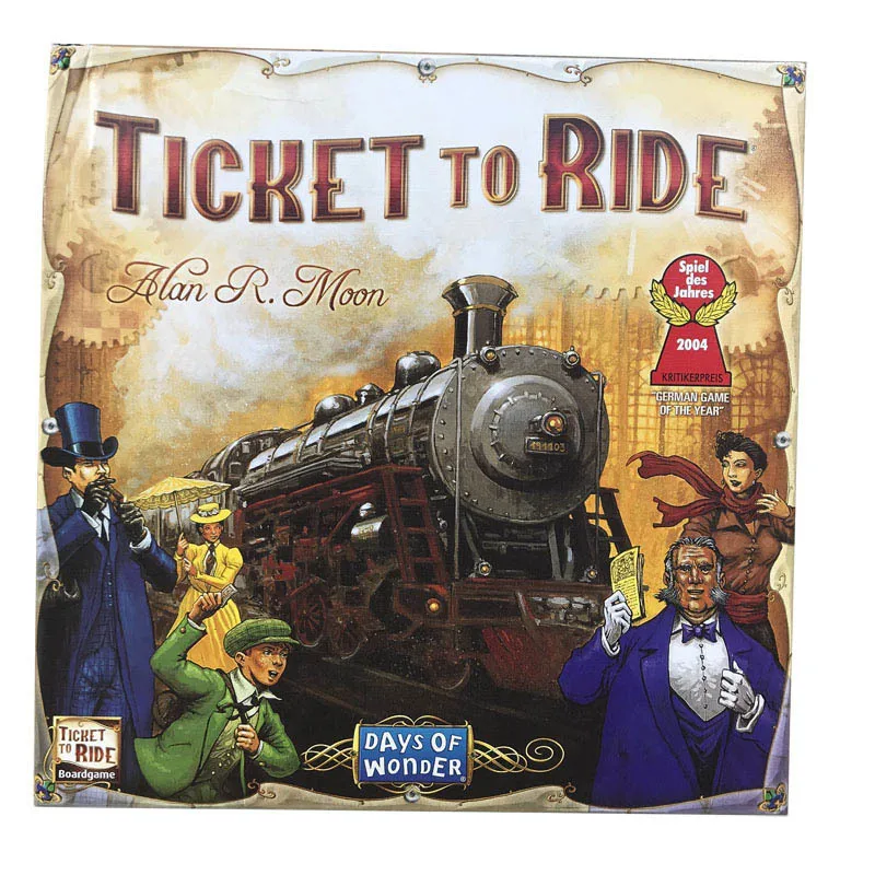 

Wholesale 12PCS/lot Days Of Wonder Ticket To Ride Board Game Party Table Games 12pcs/Carton 100% Best Quality