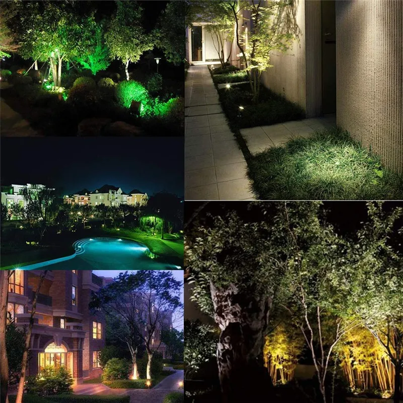 Set of 3 12 LED Underwater Pool Pond Fountain Lights Submersible Tree Deco 