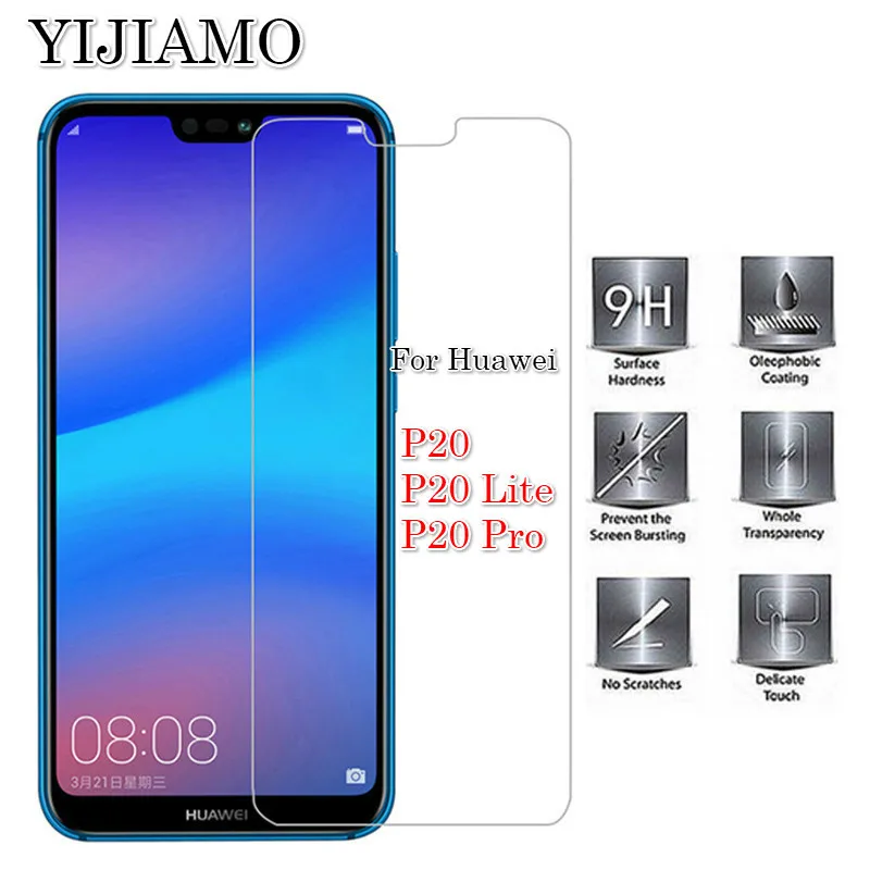2.5D Защитная стеклянная пленка для сотового телефона Huawei P20 Lite 9H закаленное стекло