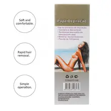 100 шт./кор. одноразовые нетканые восковые волосы удаляют бумажные Депиляционные восковые полосы