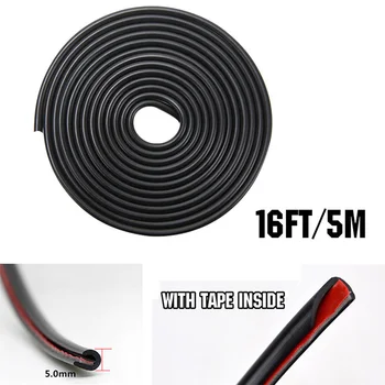 

5M U Profile Car Strip Sticker Moulding Trim Roll Door Protector Edge Guard Car Door Protector Strip Sticker