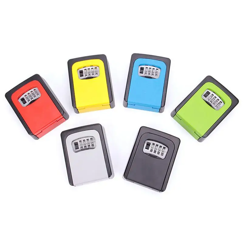 

Wall Mounted Key Storage Box Code Lock Organization Securitylock Home Ewelry Organizer Mount Hooks Keys