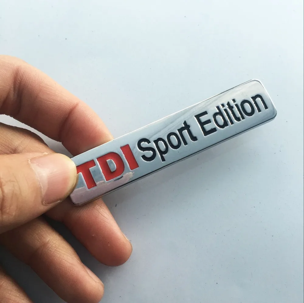 

TDI Sport Edition Car Emblem Badge Decal Sticker Metal 3D Turbo Direct Injection Car Sticker for VW GOLF CC TT JETTA GTI TOUAREG