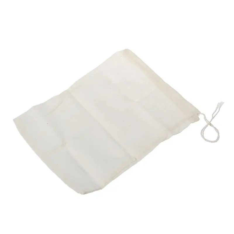 

Kitchen Soup Ingredients White Cotton Mesh Filtration Filter Bag
