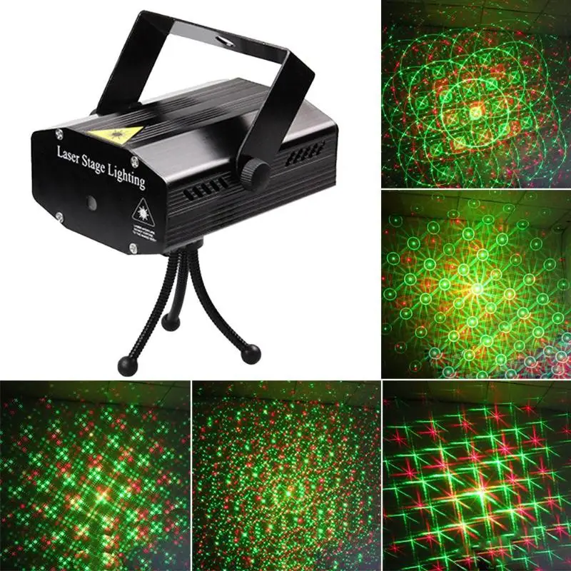 

Mini Laser Projector Lamp KTV Club Stage Lighting Holiday Decoration Home LED RGB DJ Disco Party Light