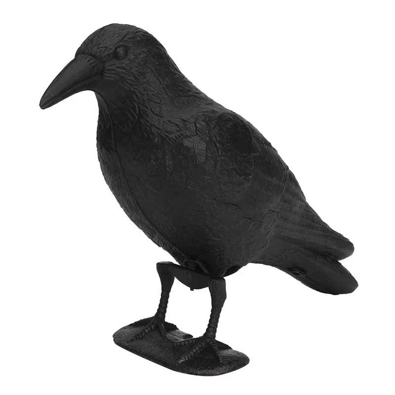 

Black Crow Decoy Predator Decoy Bird Scarer Scarecrow Mice Pest Control Repellent Garden Decor Outdoor Hunting Bird Deterrent