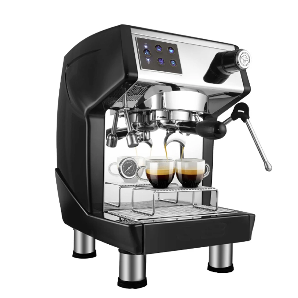 

ITOP Commercial Semi-automatic Coffee Maker Machine Italian Espresso Coffee Machine Black And Red Color Cafe Machine 220V